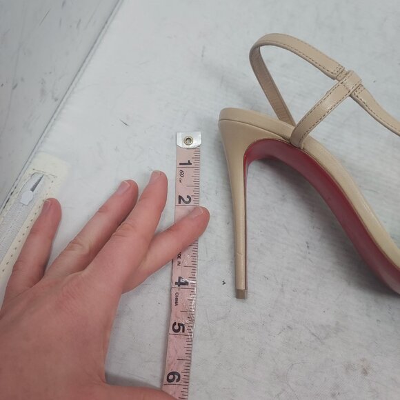 CHRISTIAN LOUBOUTIN Rosalie Strass Nude Strappy Heel Sandal - Picture 14 of 14